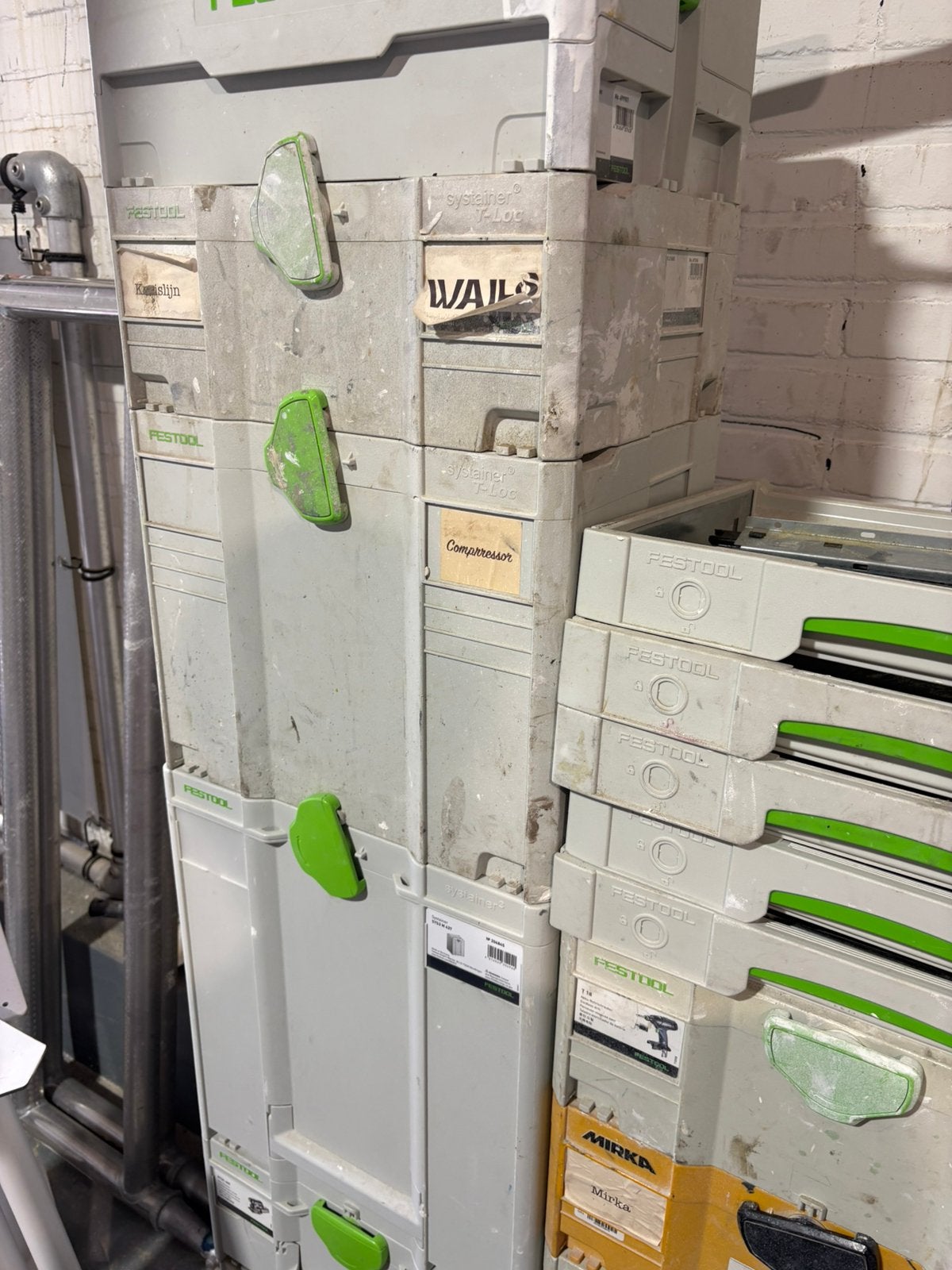 Lege systainers, Ophalen, Doos, 100 cm of meer, 60 cm of meer
