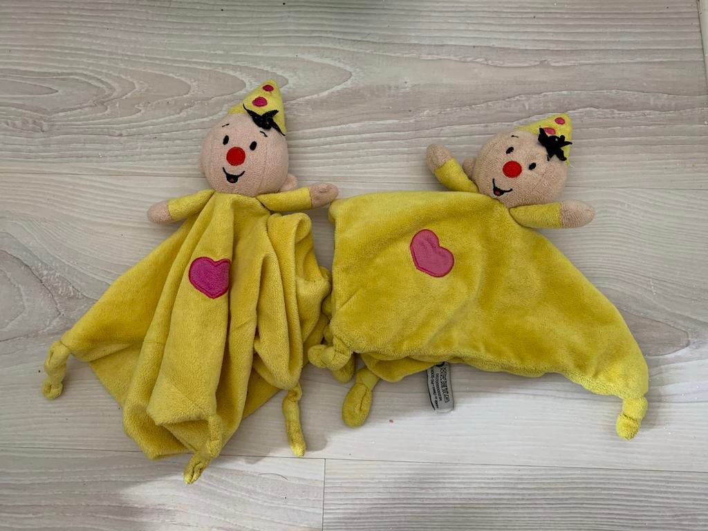 2x Gele Knuffeldoekjes Bumba met Hartje - Zacht en Lief, Kinderen en Baby's, Speelgoed | Knuffels en Pluche, Ophalen of Verzenden