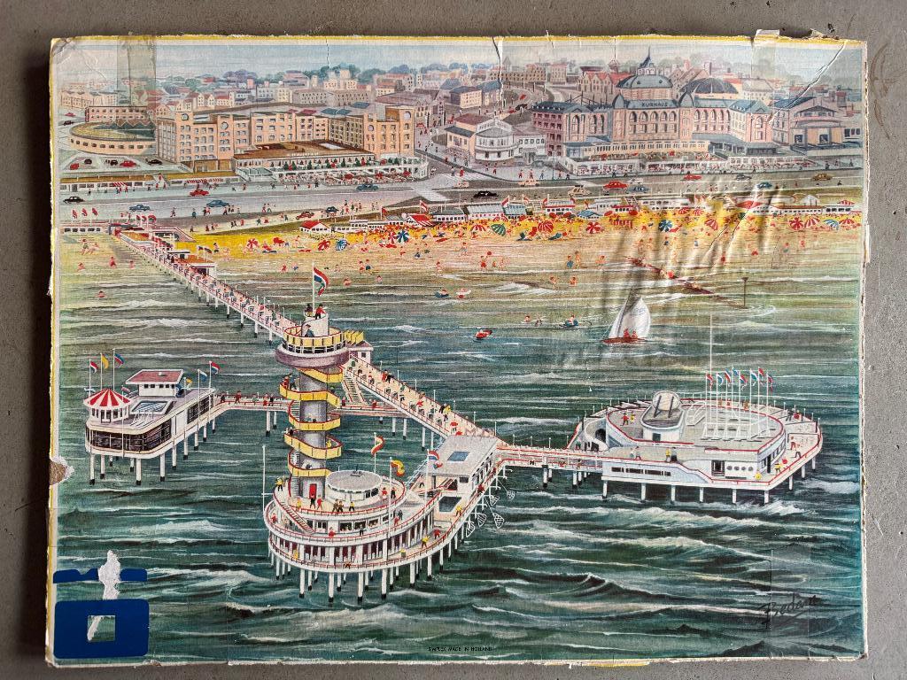 Oude puzzel Pier van Scheveningen, Simplex, Verzamelen, Ophalen of Verzenden, Gebruikt