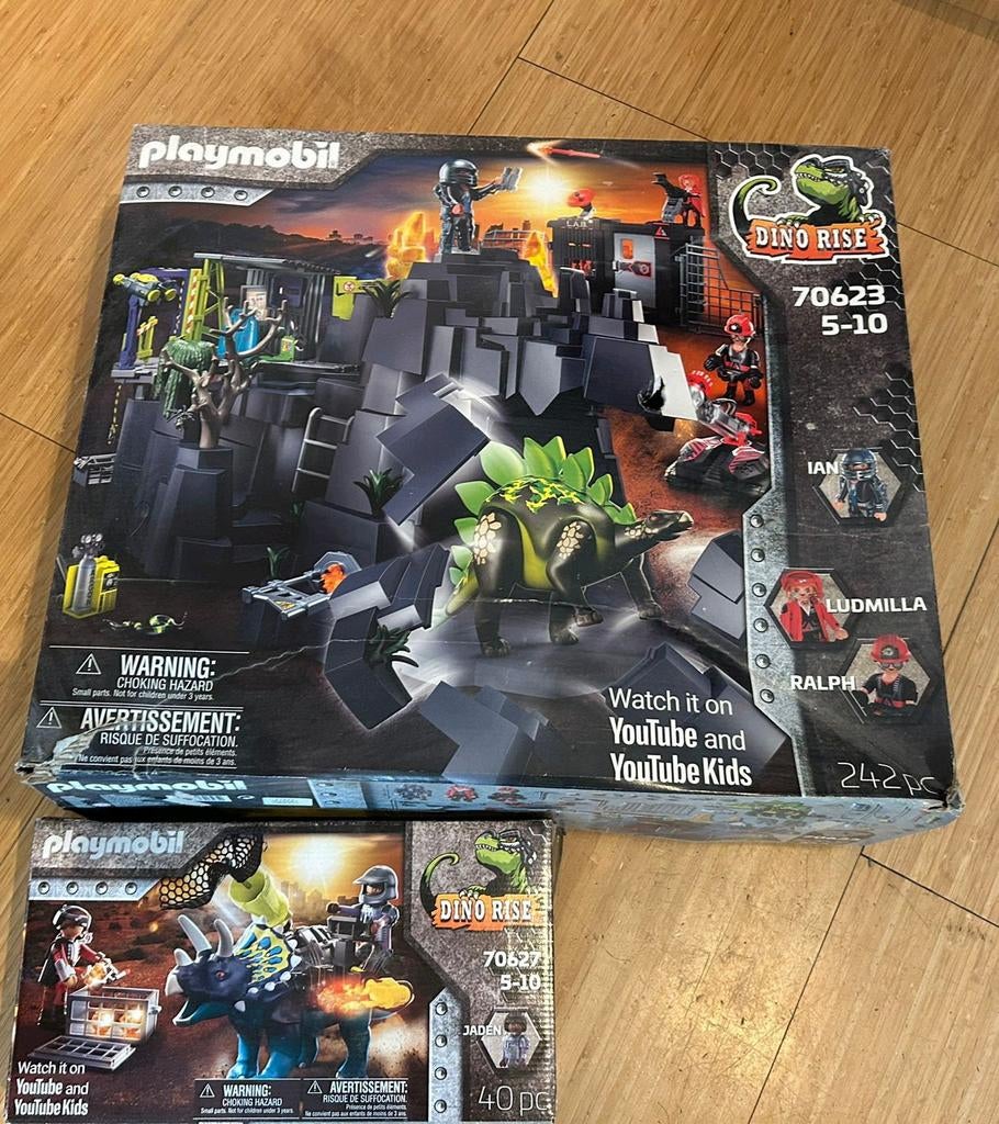 Playmobil Dino Rise 70623 & 70627 Complete Sets, Ophalen, Nieuw, Complete set