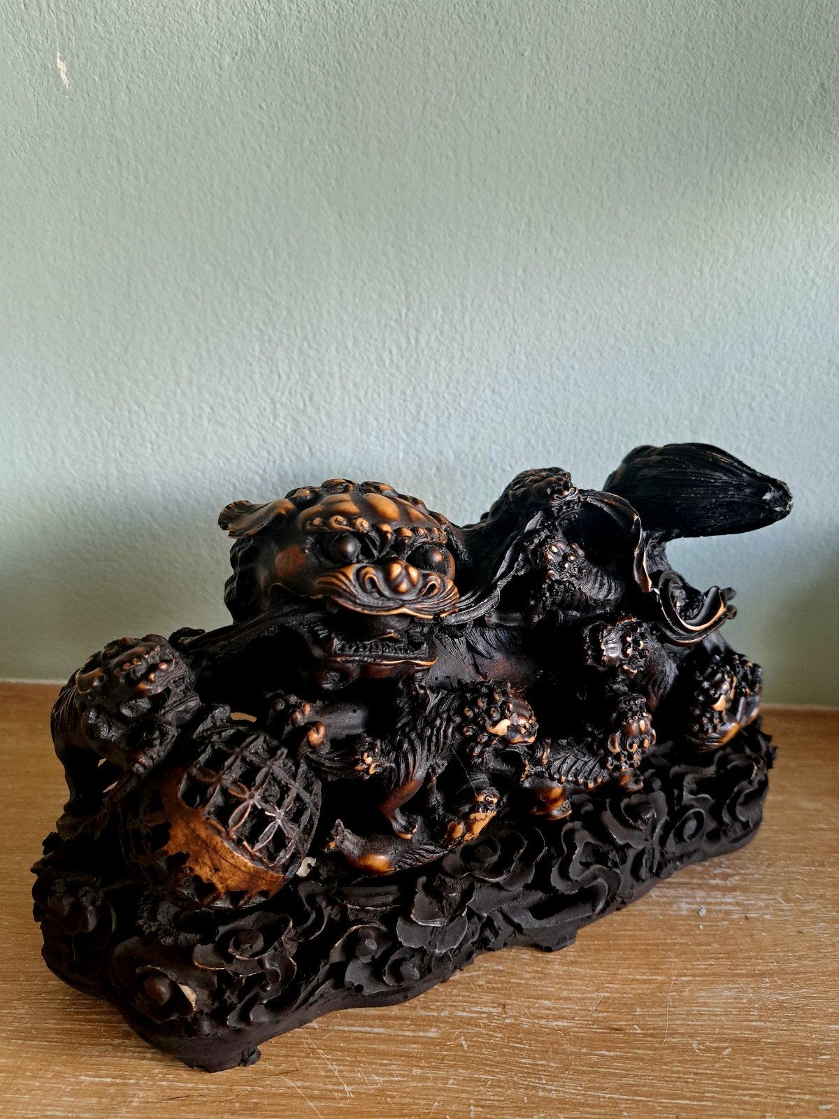 Boeddhistische leeuwen beeld Foo Dog, Verzamelen, Beelden en Beeldjes, Ophalen of Verzenden
