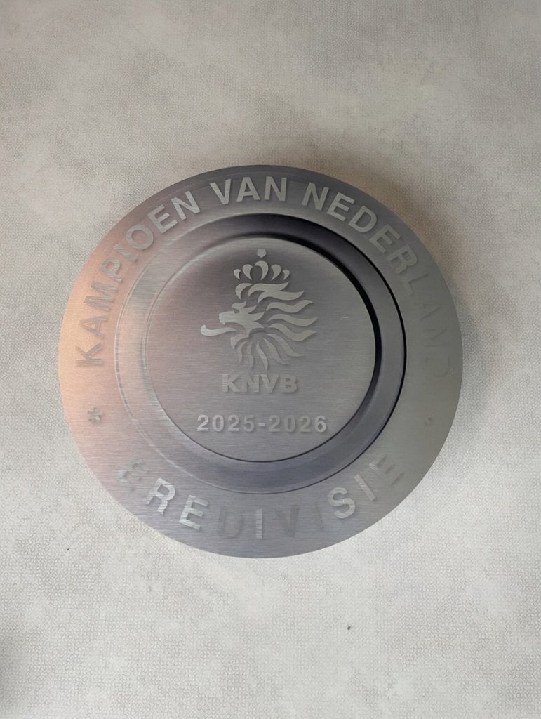 Kampioensschaal PSV Eredivisie, 2025 2026, alu, 40x40 cm, Ophalen of Verzenden, Nieuw, Overige sporten, Overige typen