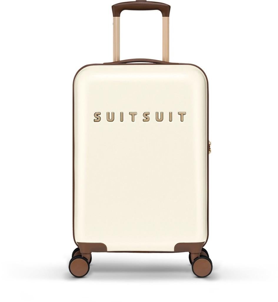 ✅ SUITSUIT Fab Seventies Antique White koffer 55 cm - NIEUW, Wieltjes, 50 tot 60 cm, Hard kunststof, Nieuw
