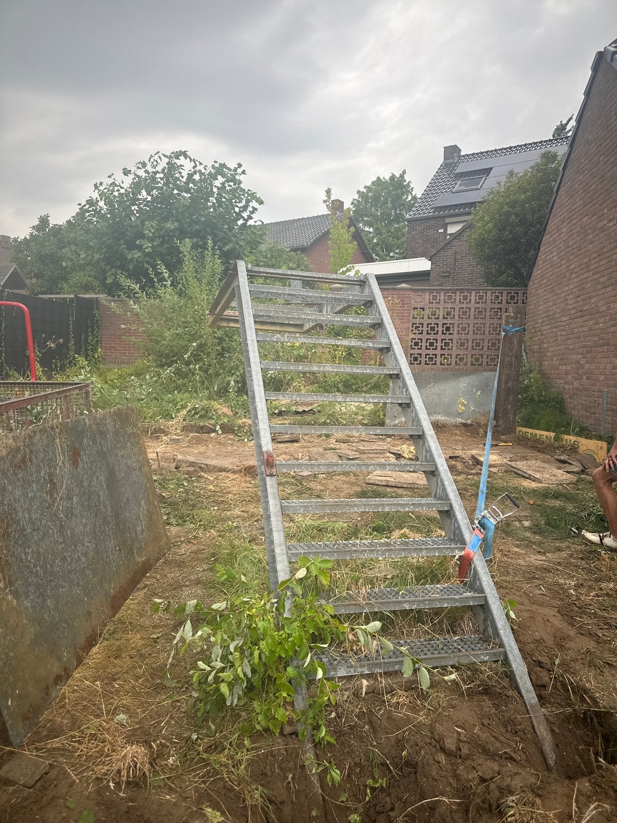 Gegalvaniseerde stalen trap - Robuust en duurzaam, Ophalen, Gebruikt, Trap, 2 tot 4 meter