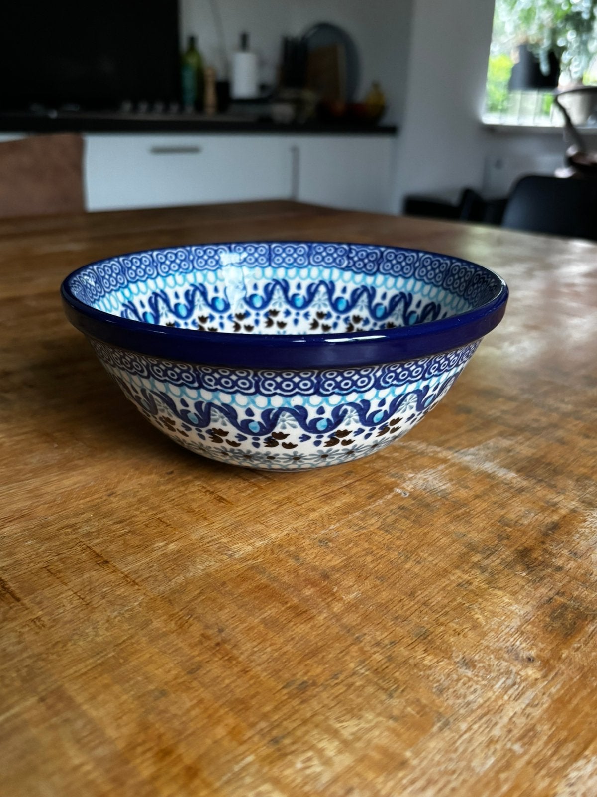 Bunzlau kom 800 ml, Ophalen of Verzenden, Zo goed als nieuw, Rond, Porselein of Keramiek