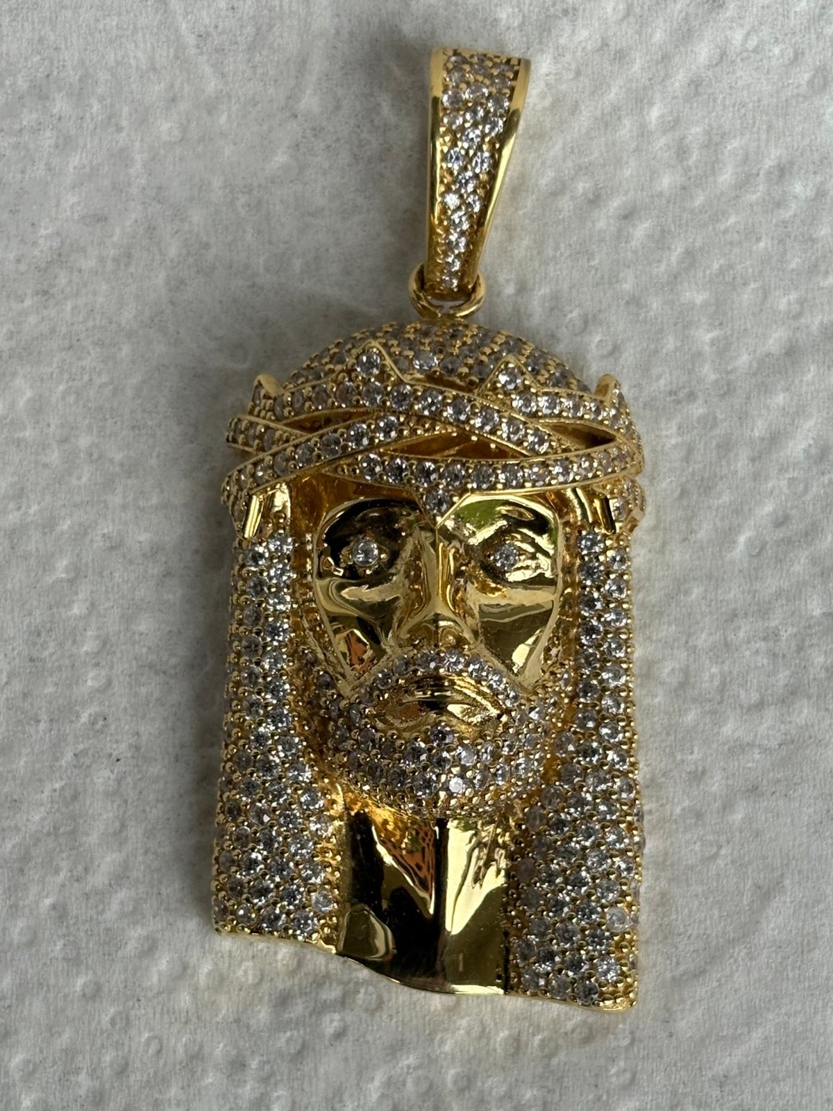 Gouden hanger Jezus 18 kt en 31 gram, Ophalen, Zo goed als nieuw, Goud