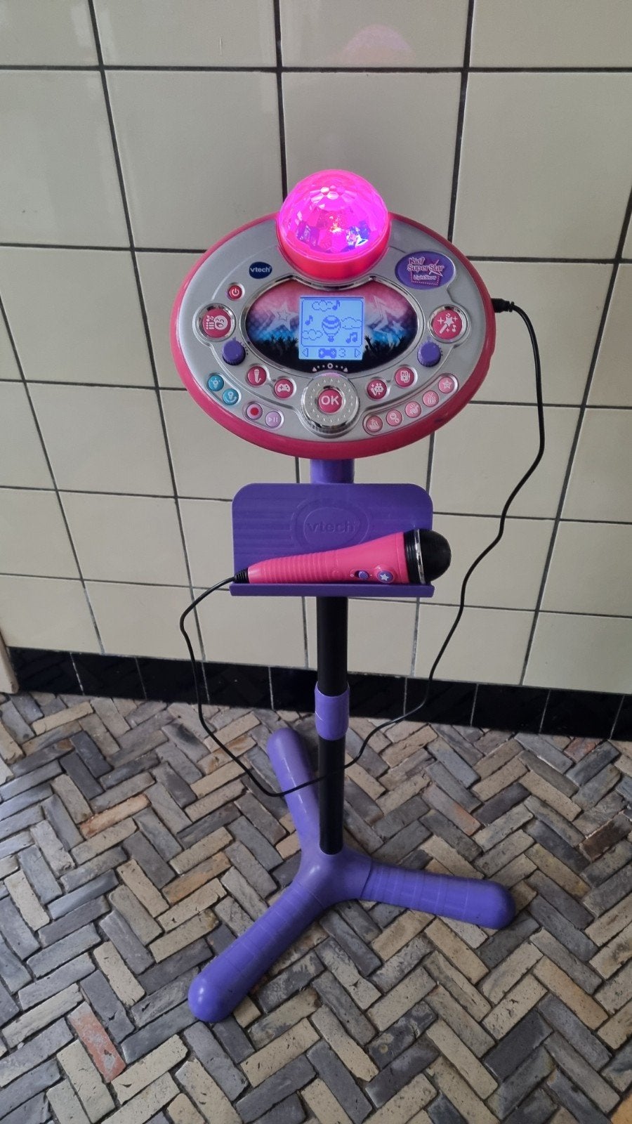 VTech Super Star Karaoke Set - Microfoon defect, Ophalen of Verzenden, Niet werkend, Complete set