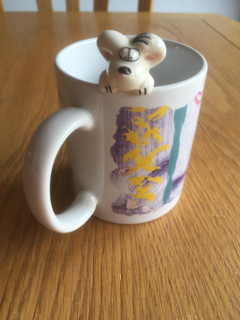 Diddl mok / beker, Verzamelen, Diddl, Ophalen, Diddl, Gebruikt, Servies