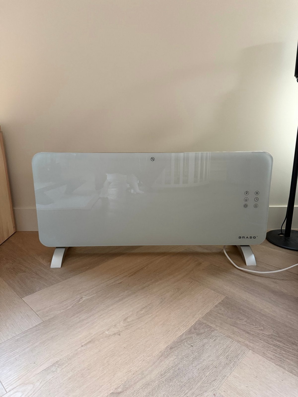 BRASQ Smart Convector Kachel Wit - WiFi - 2000W, Gebruikt, Verwarmen, Minder dan 60 m³, 2 snelheden