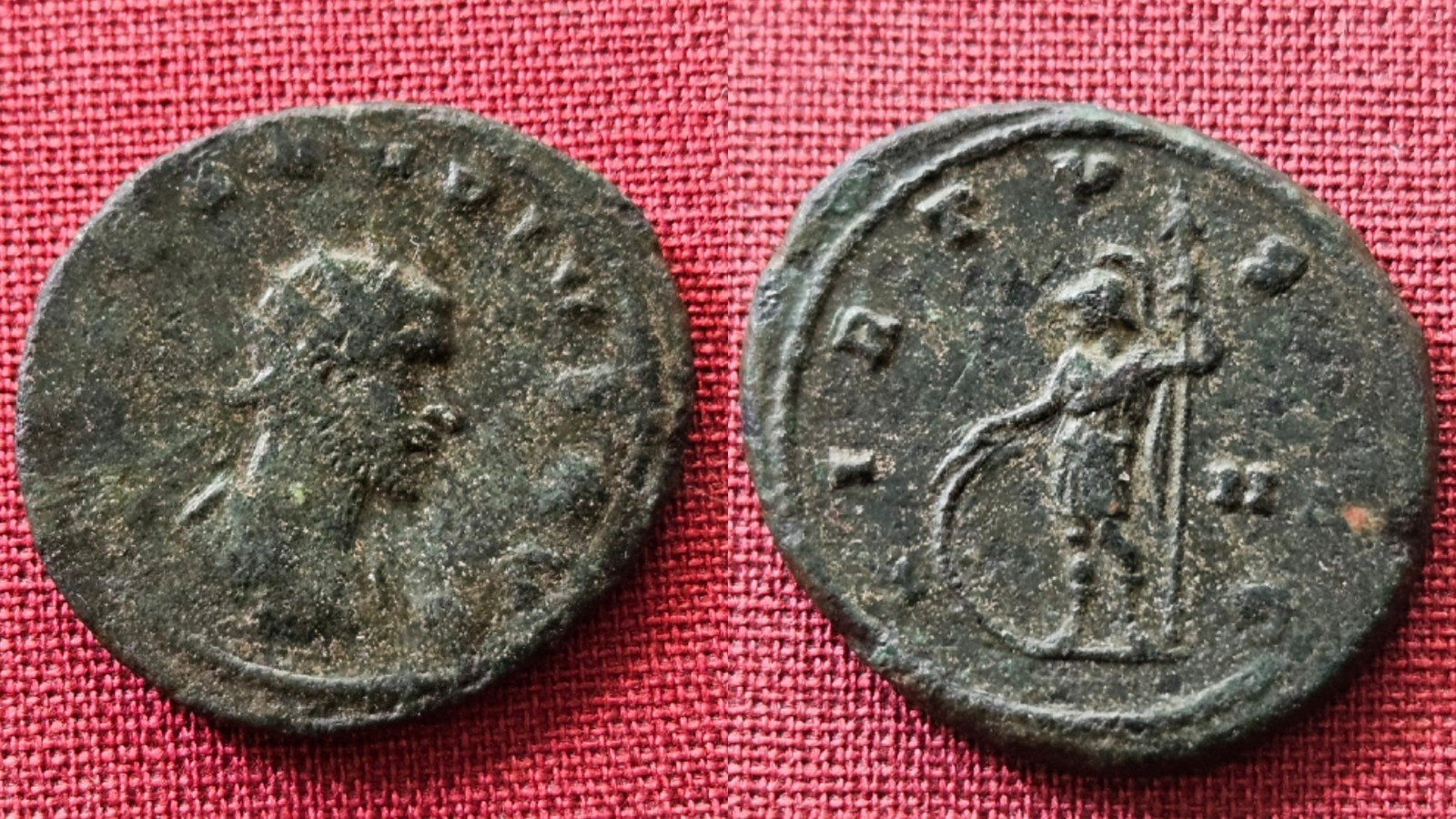 Oude Romeinse munt AR Antoninianus keizer Claudius II 268-70, Ophalen of Verzenden, Overige landen, Losse munt, Zilver