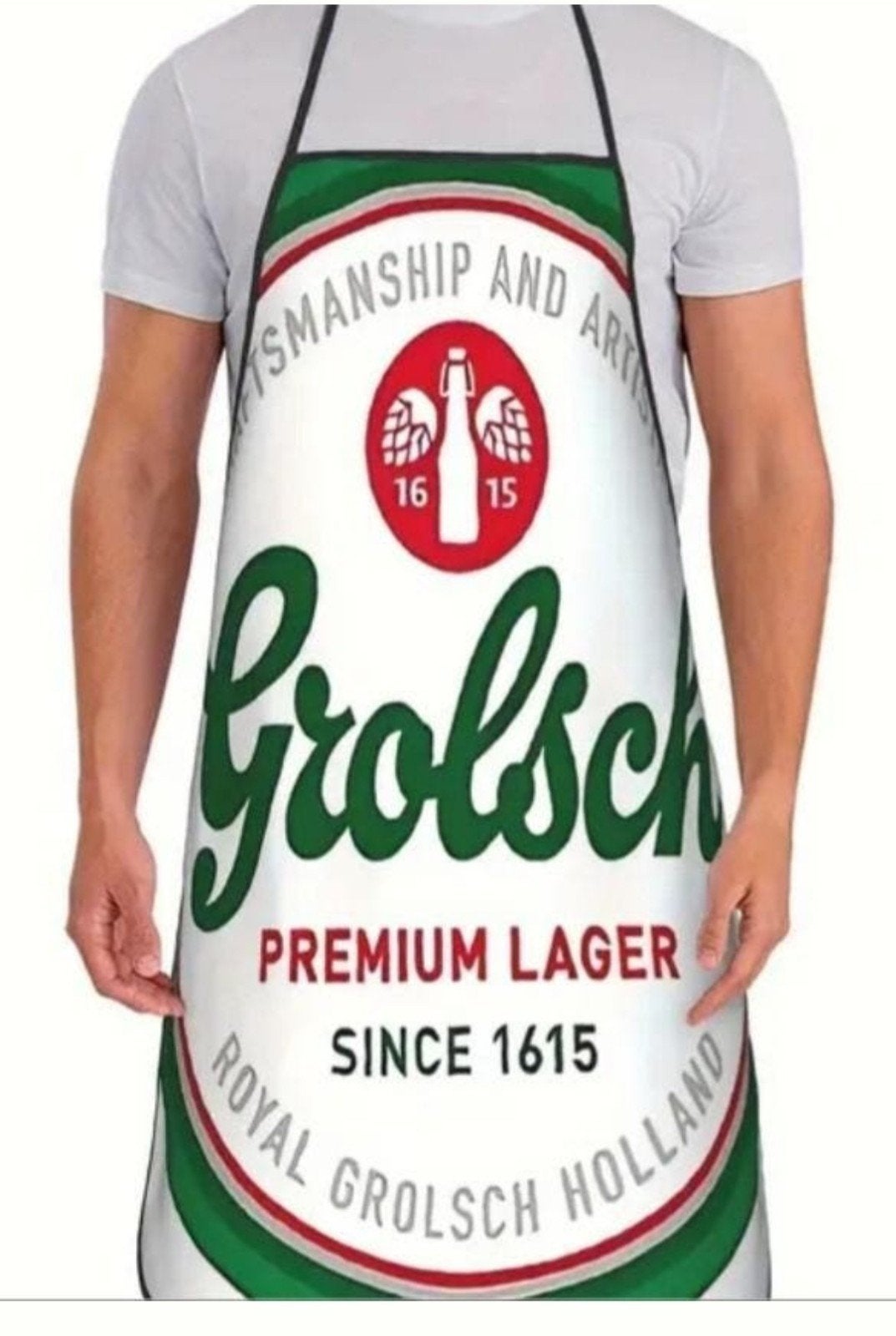 Grolsch schort, perfect voor in de man cave, bar of kroeg., Ophalen of Verzenden, Nieuw, Grolsch