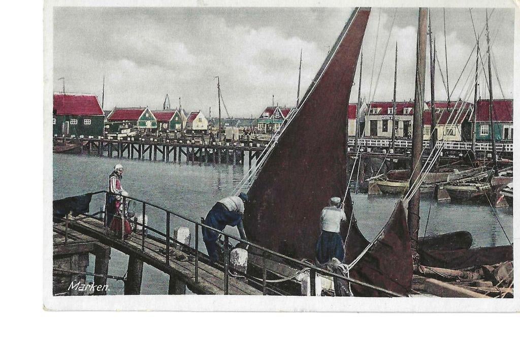MARKEN - Haven 1939, Verzenden, 1920 tot 1940, Gelopen, Noord-Holland