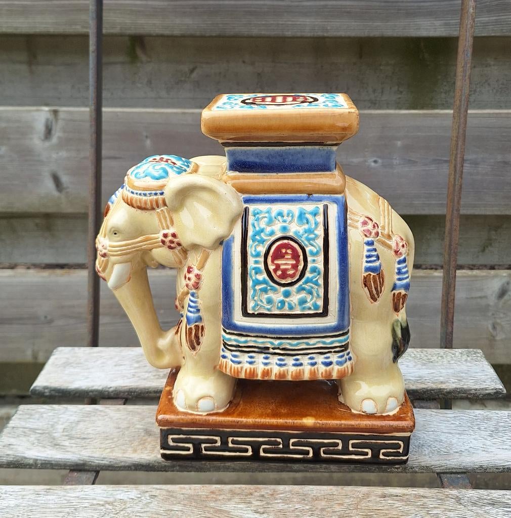 Prachtige keramische olifant., Ophalen of Verzenden, Huis en Inrichting