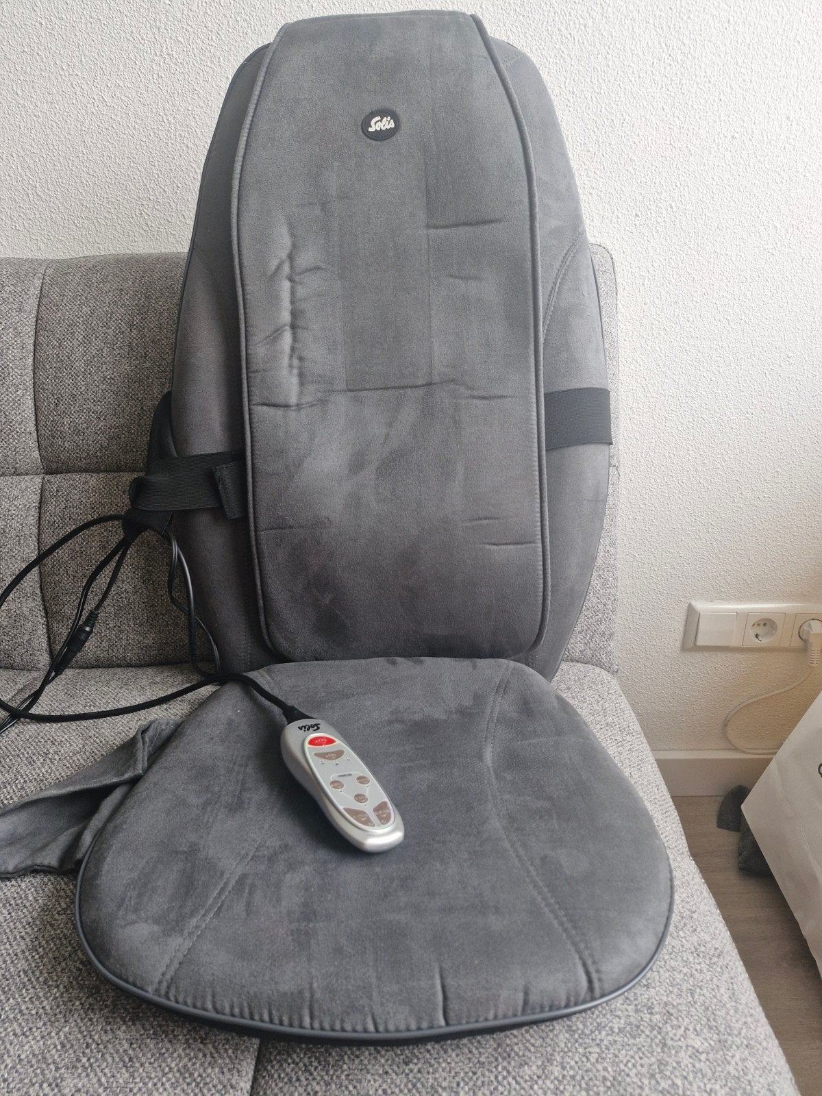 Solis Shiatsu Massagestoel Opzetstuk - Uitstekende Staat, Sport en Fitness, Ophalen of Verzenden, Gebruikt, Massagestoel of Kussen