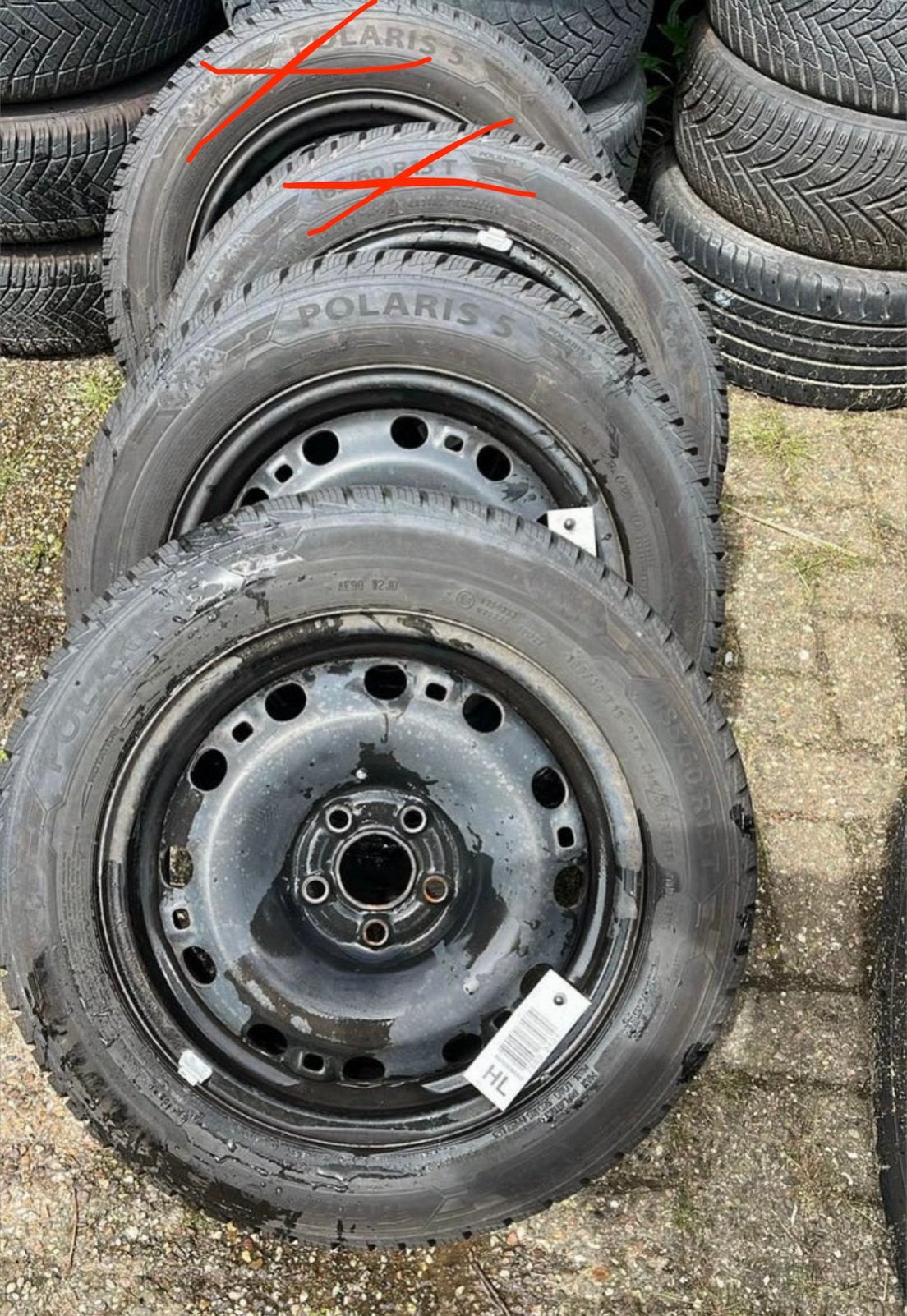 Polaris 5 Winterbanden 185/60 R15 84T nog 2 banden, Ophalen, Gebruikt