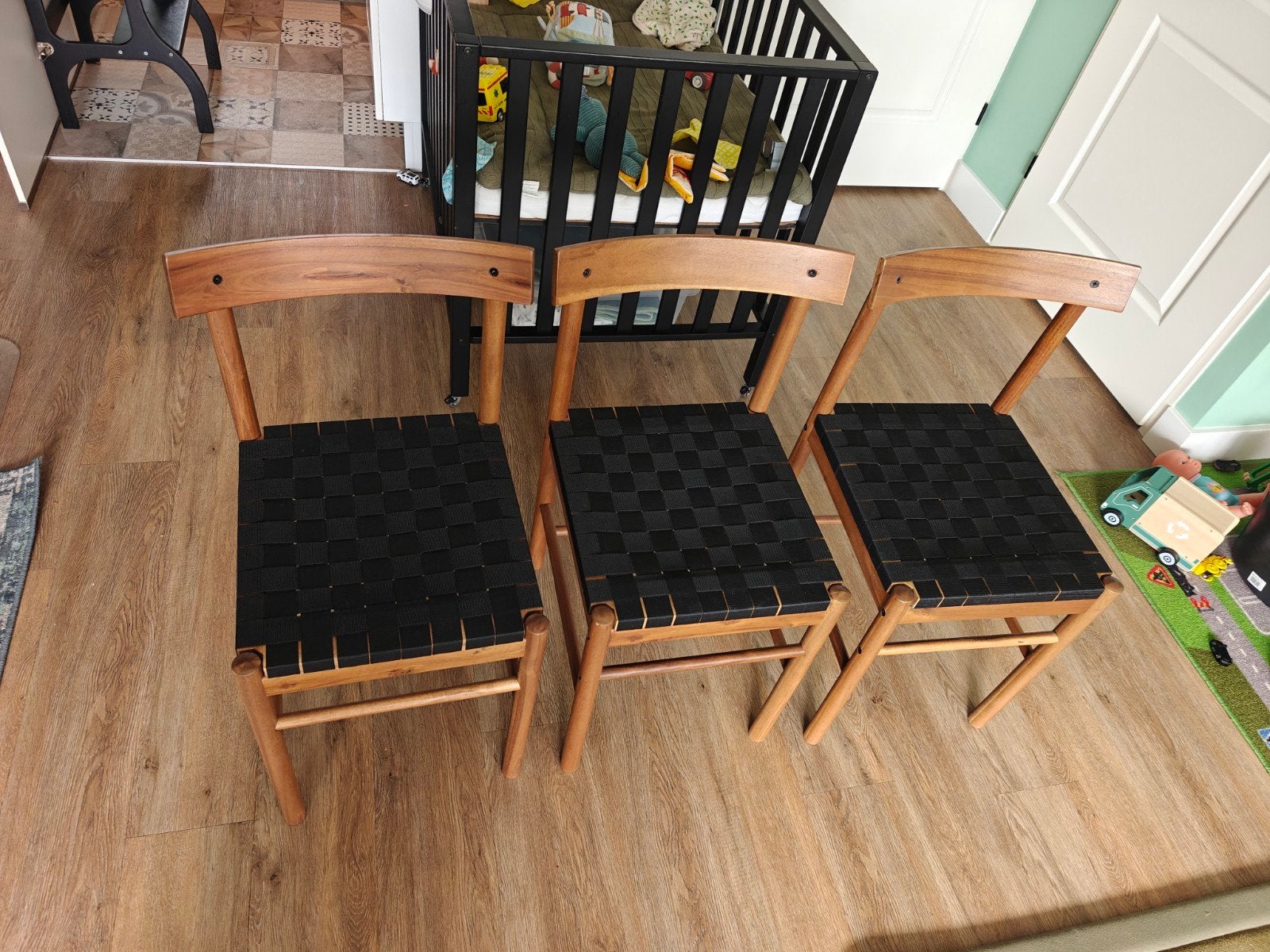 3x Ikea Nackanäs stoel, Ophalen, Zo goed als nieuw, Hout, Drie