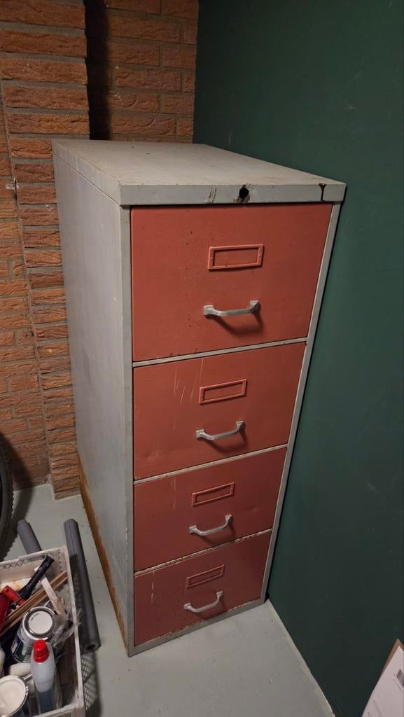 Archiefkast metaal, Ophalen, Minder dan 50 cm, Gebruikt, 100 tot 150 cm
