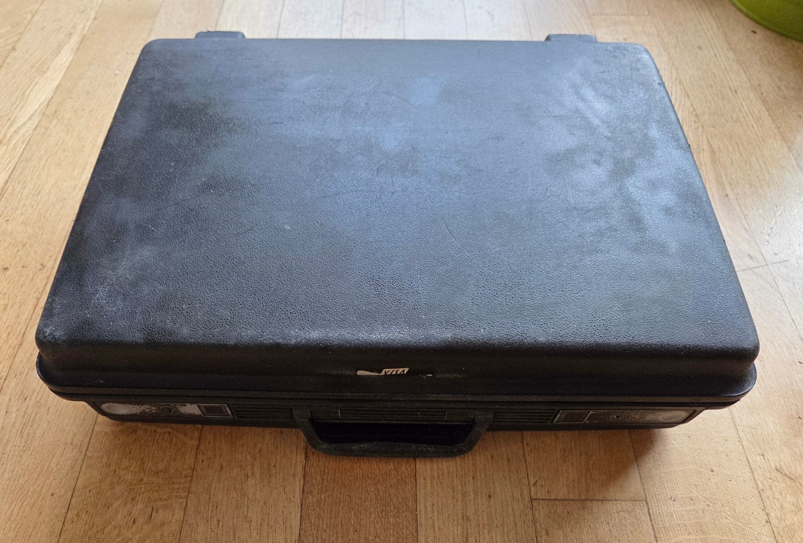 Vintage zwarte attachékoffer: nú slechts € 5,75  !!, Sieraden, Tassen en Uiterlijk, Gebruikt, 50 tot 60 cm, Hard kunststof, Slot