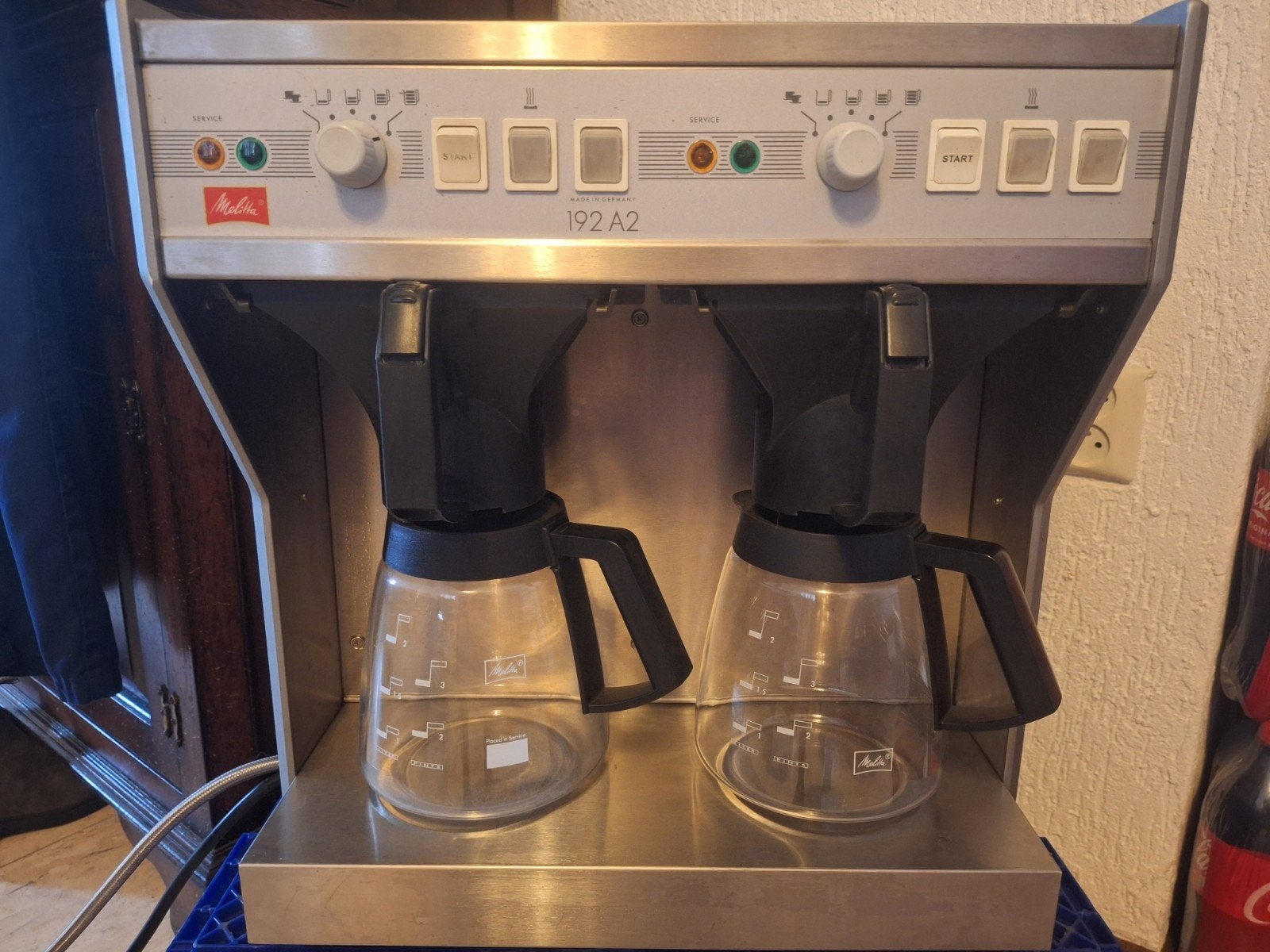 Melitta 192 A2 professioneel koffiezetapparaat, Ophalen, Gebruikt