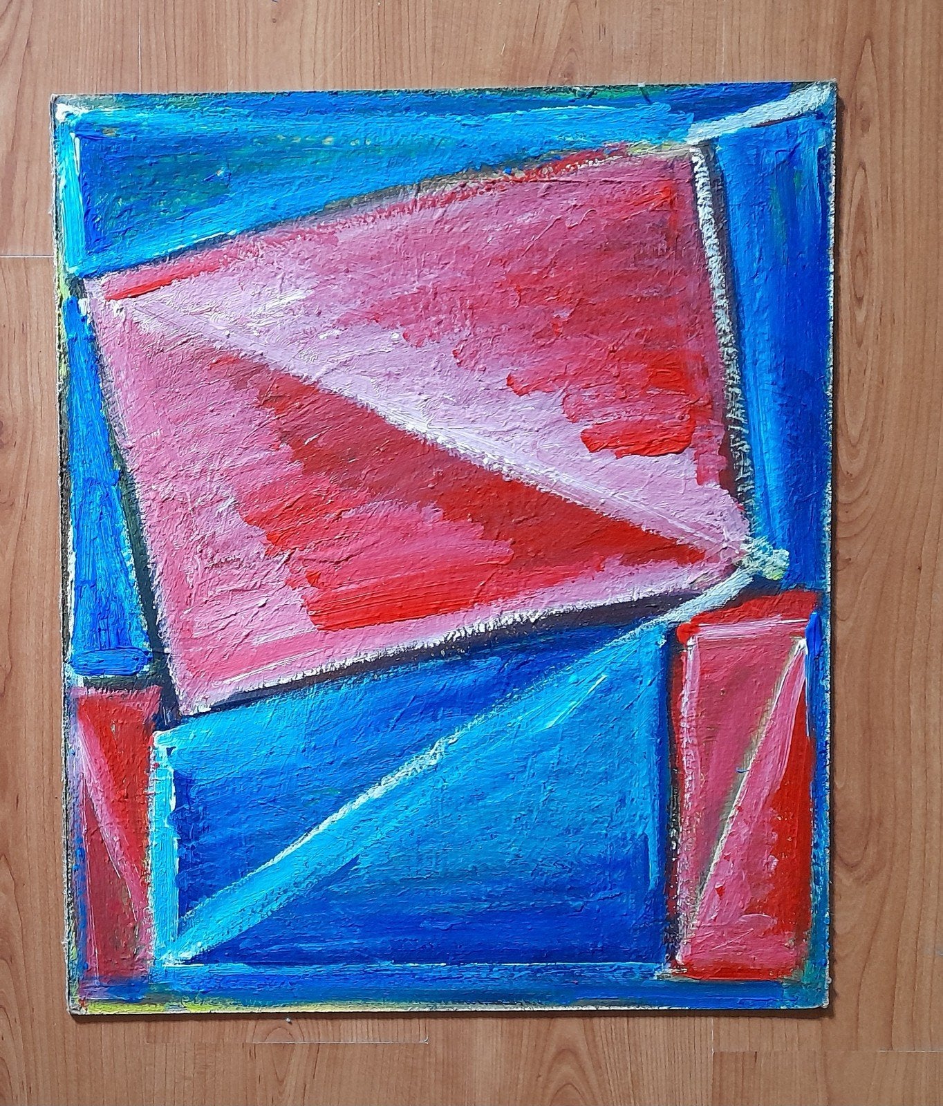 Abstract figuratief schilderij, Ophalen of Verzenden