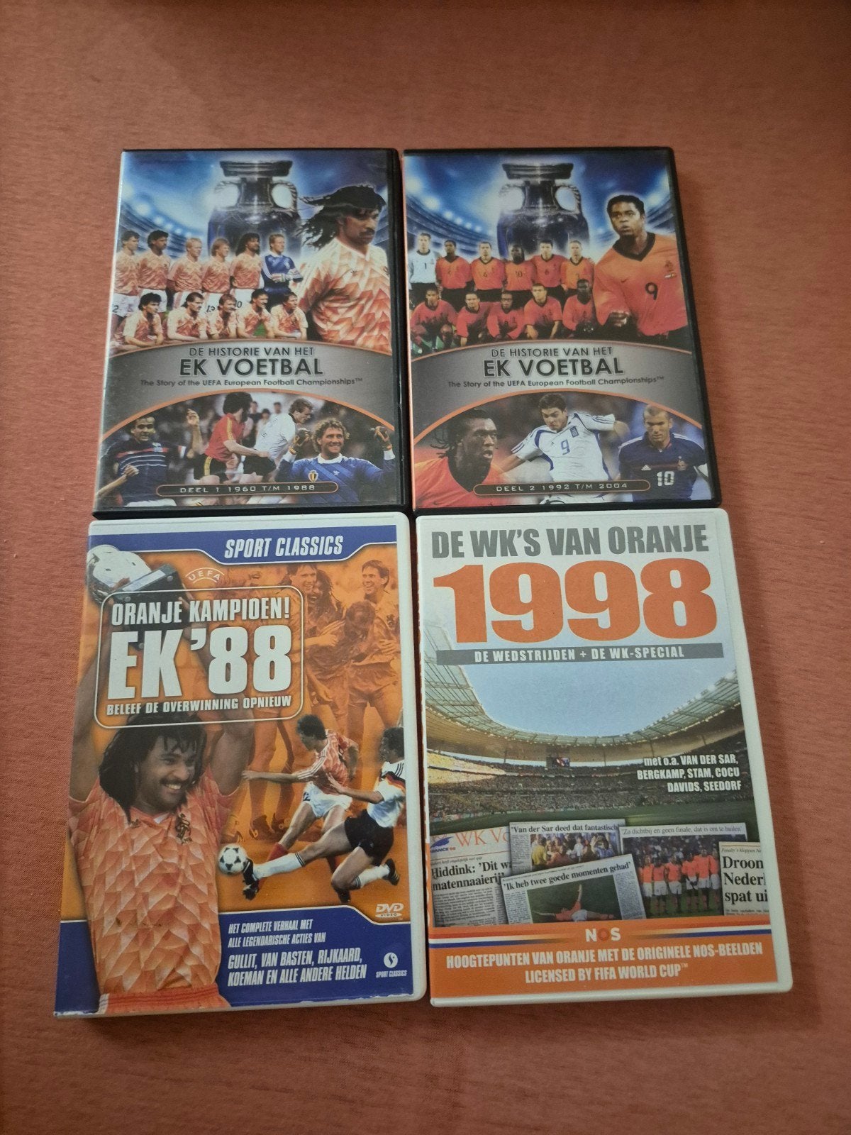 Voetbal DVD Collectie: EK Voetbal, EK '88, WK '98 Oranje, Cd's en Dvd's, Gebruikt, Alle leeftijden, Voetbal, Ophalen of Verzenden