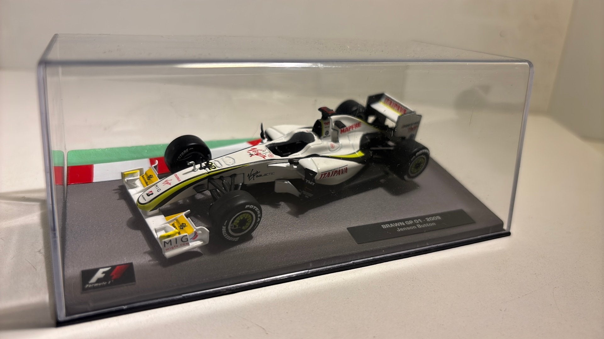 F1 brawn 01 jens button 2009 atlas 1.43, Ophalen of Verzenden, A, A, A