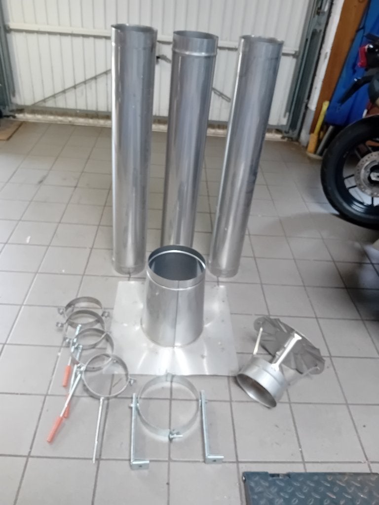Rookgasafvoer, Afvoer, Nieuw, Ophalen of Verzenden, Rvs