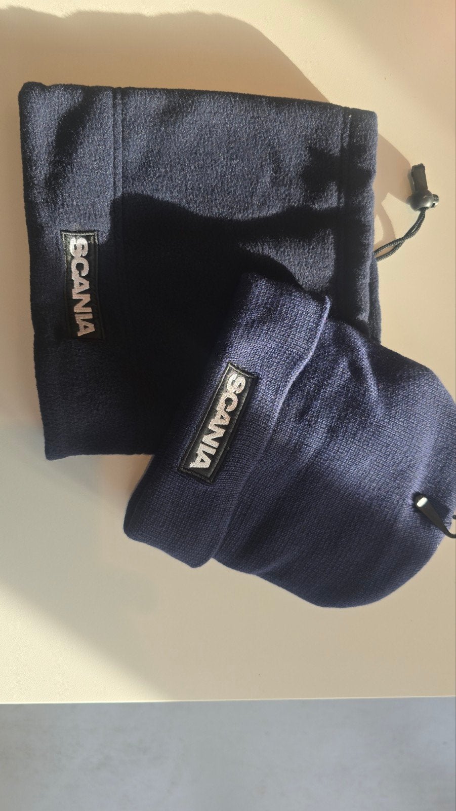 Scania Muts en Nekwarmer - Nieuw, Donkerblauw, Kleding | Heren, Mutsen, Sjaals en Handschoenen, Nieuw, Overige maten, Ophalen of Verzenden