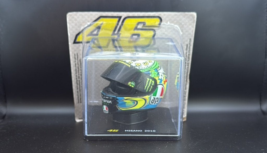 Valentino Rossi helm #46 Misano 2010 schaal 1:5, Ophalen of Verzenden, Nieuw, 1:5 t/m 1:8, Motor