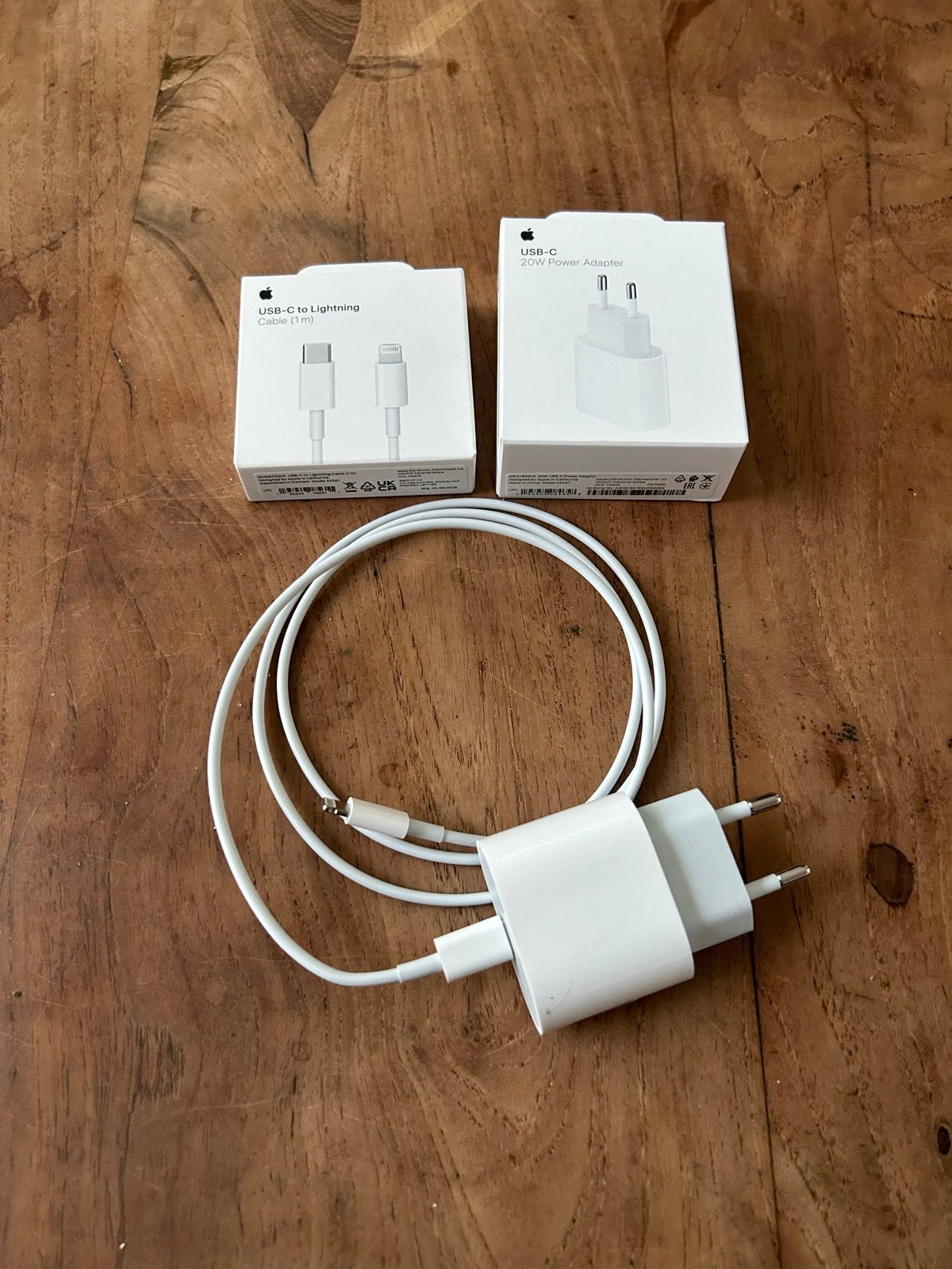 Apple USB-C 20W Power Adapter met Lightning kabel, Ophalen, Lightning, Adapter, Nieuw