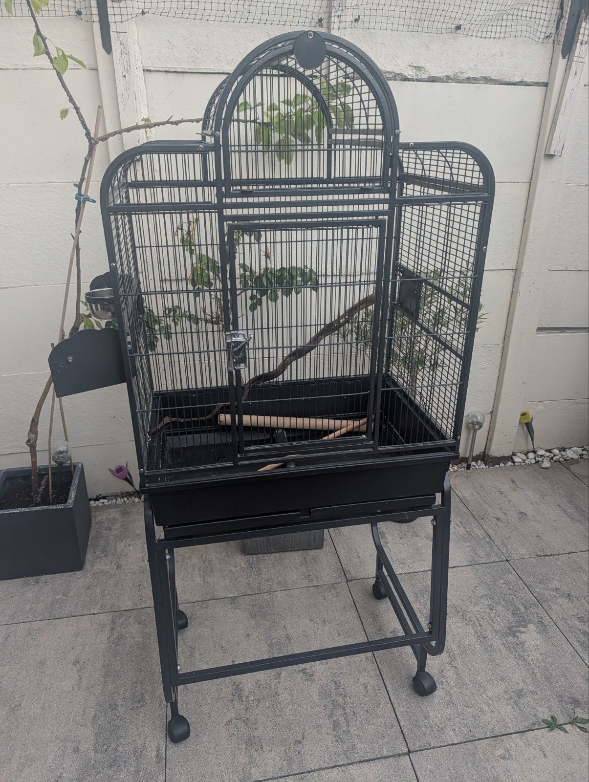 papagaaienkooi of aggepornisssen, Dieren en Toebehoren, Vogels | Hokken en Kooien, Ophalen, Zo goed als nieuw, Metaal, Vogelkooi