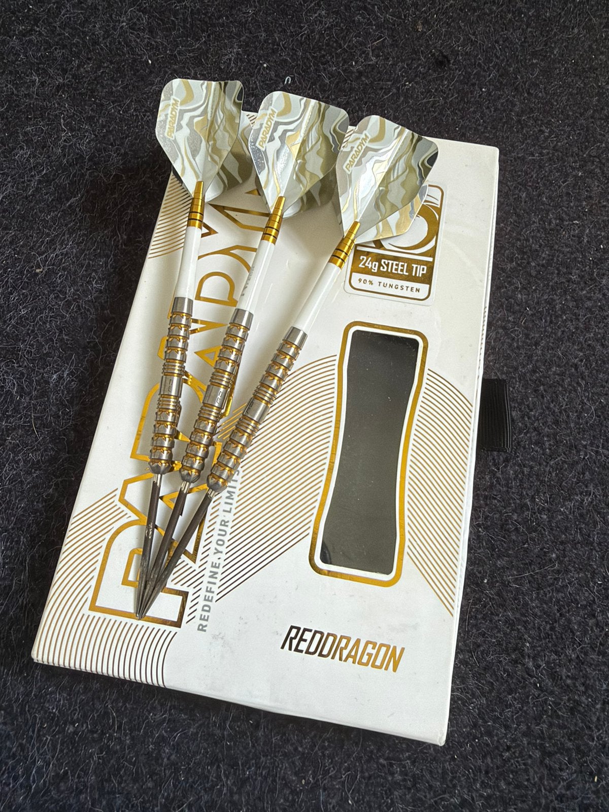 Red deagon Paradym Gold 24G darts, Sport en Fitness, Ophalen of Verzenden, Zo goed als nieuw, Pijlen