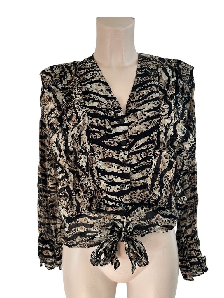 Alix blouse XS, Ophalen of Verzenden, Zo goed als nieuw, Maat 34 (XS) of kleiner, Grijs