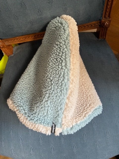 Patagonia Retro Pile fleece muts beanie teddy mint/creme, Ophalen of Verzenden, Gedragen, Muts