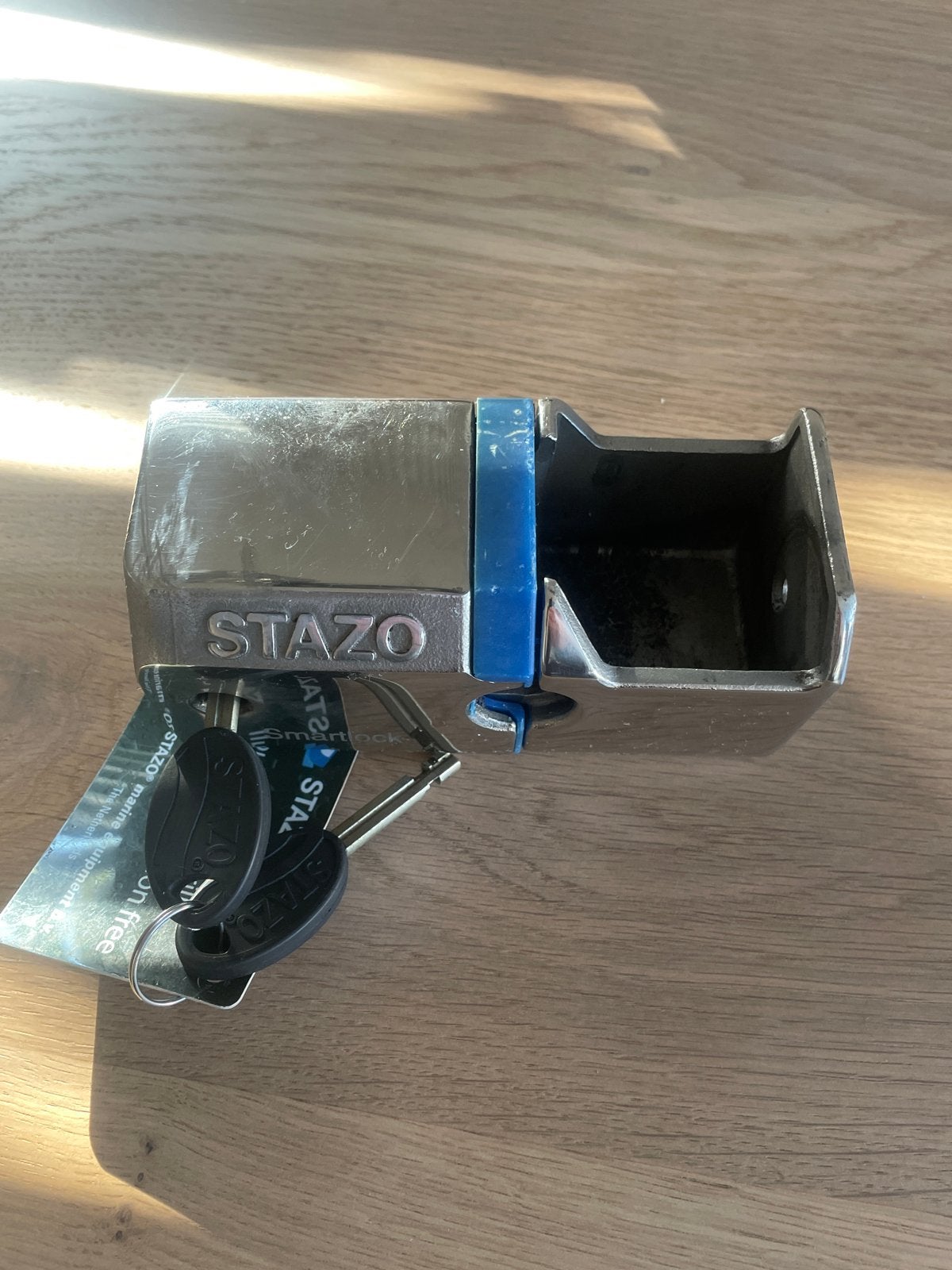 Buitenboord motorslot Stazo PRO+ Smartlock, Watersport en Boten, Ophalen of Verzenden, Gebruikt