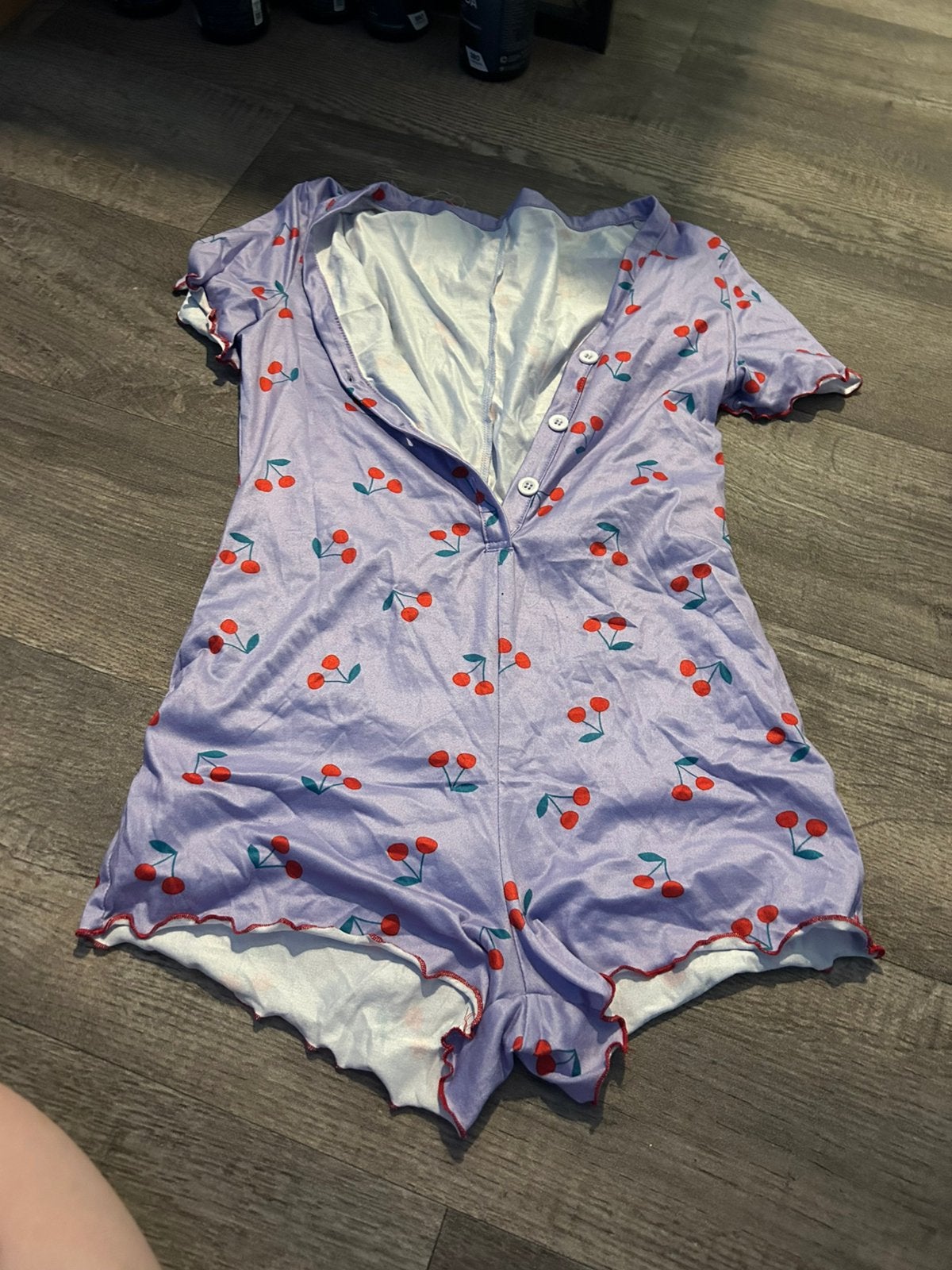 Kersen pyjama lila, maat M, Ophalen of Verzenden, Nieuw, Maat 38/40 (M)