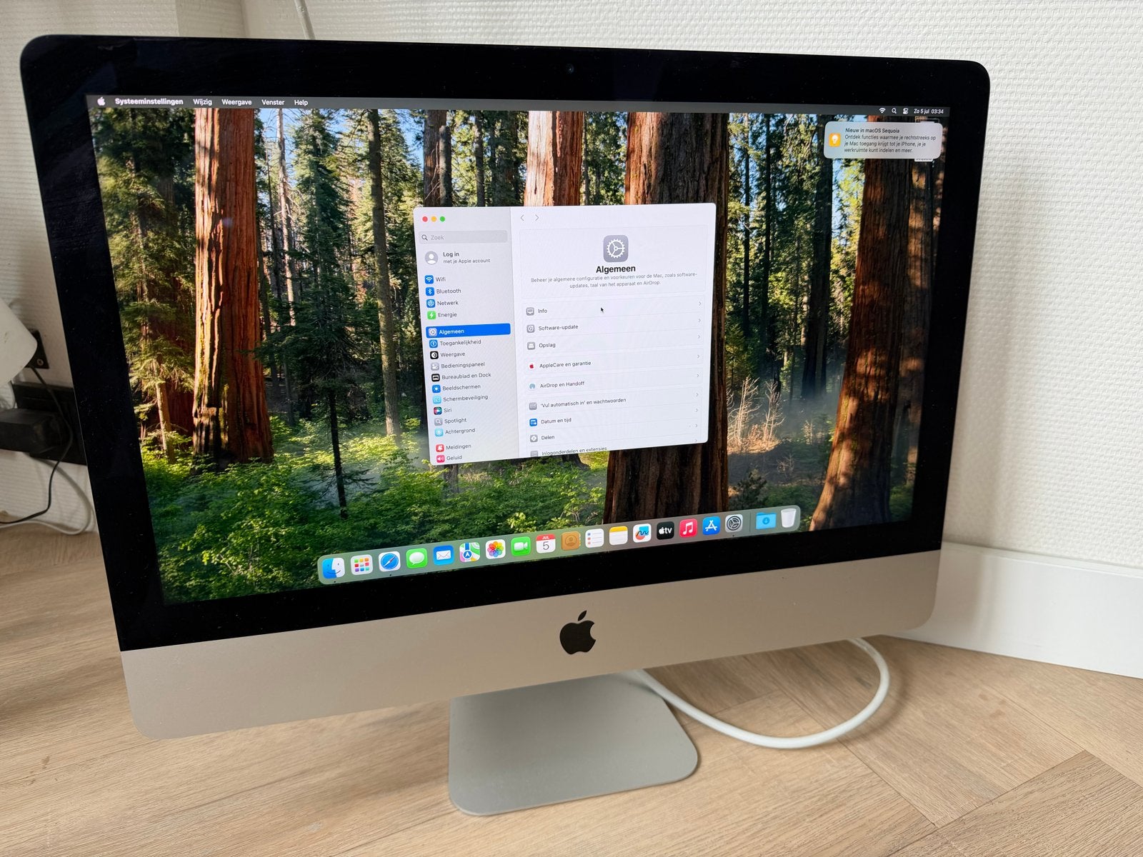 iMac 2017 21.5 inch Retina 4K - Zo goed als nieuw, Computers en Software, Apple Desktops, 8 GB, IMac, Ophalen of Verzenden, Zo goed als nieuw