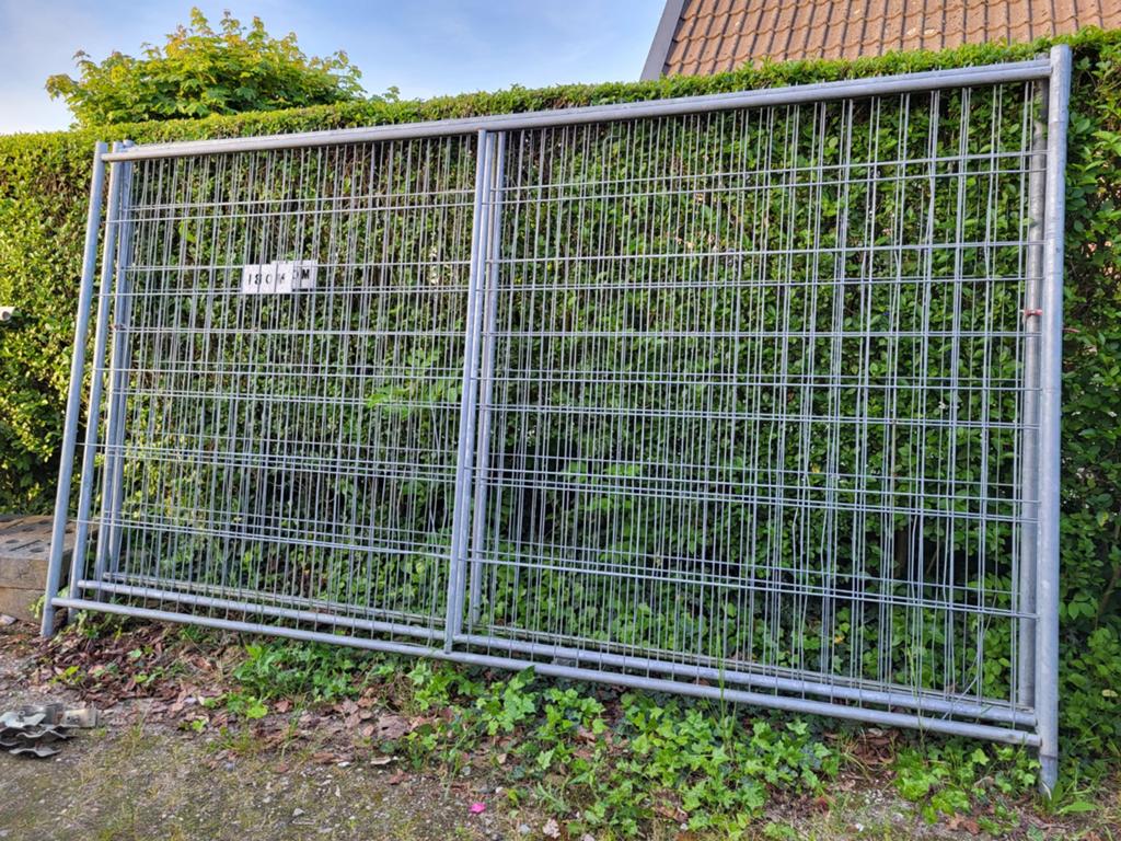 Bouwhekken met betonvoeten en klemmen, Ophalen, Gebruikt, Overige typen, Minder dan 2 meter