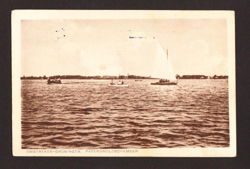 Omstreken Groningen - Paterswoldschemeer (gelopen in 1930), Verzenden, 1920 tot 1940, Gelopen, Groningen