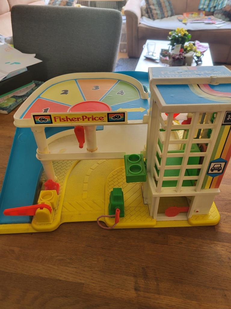 Vintage  garage  Fisher-Price, Ophalen of Verzenden, Gebruikt, Overige typen