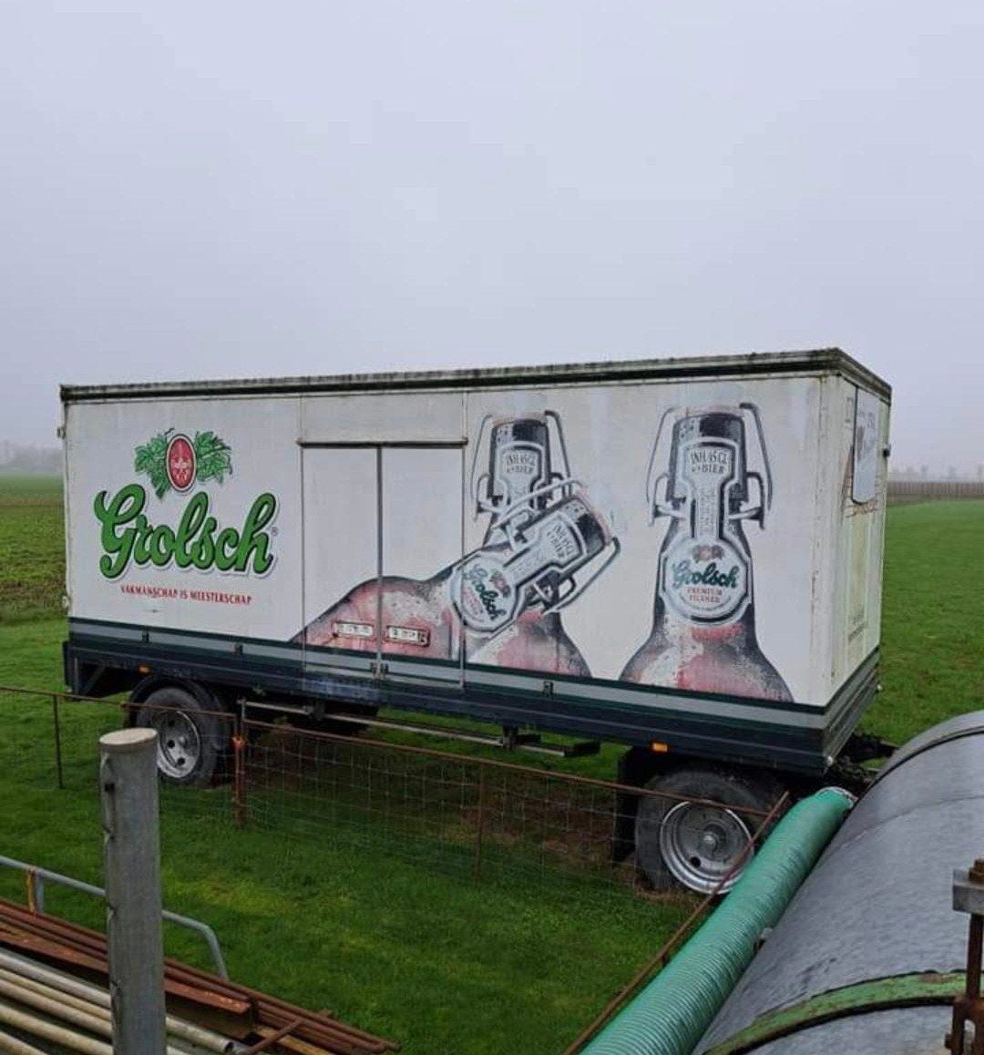 Grolsch landbouw  trailer / keet, Ophalen, Gebruikt