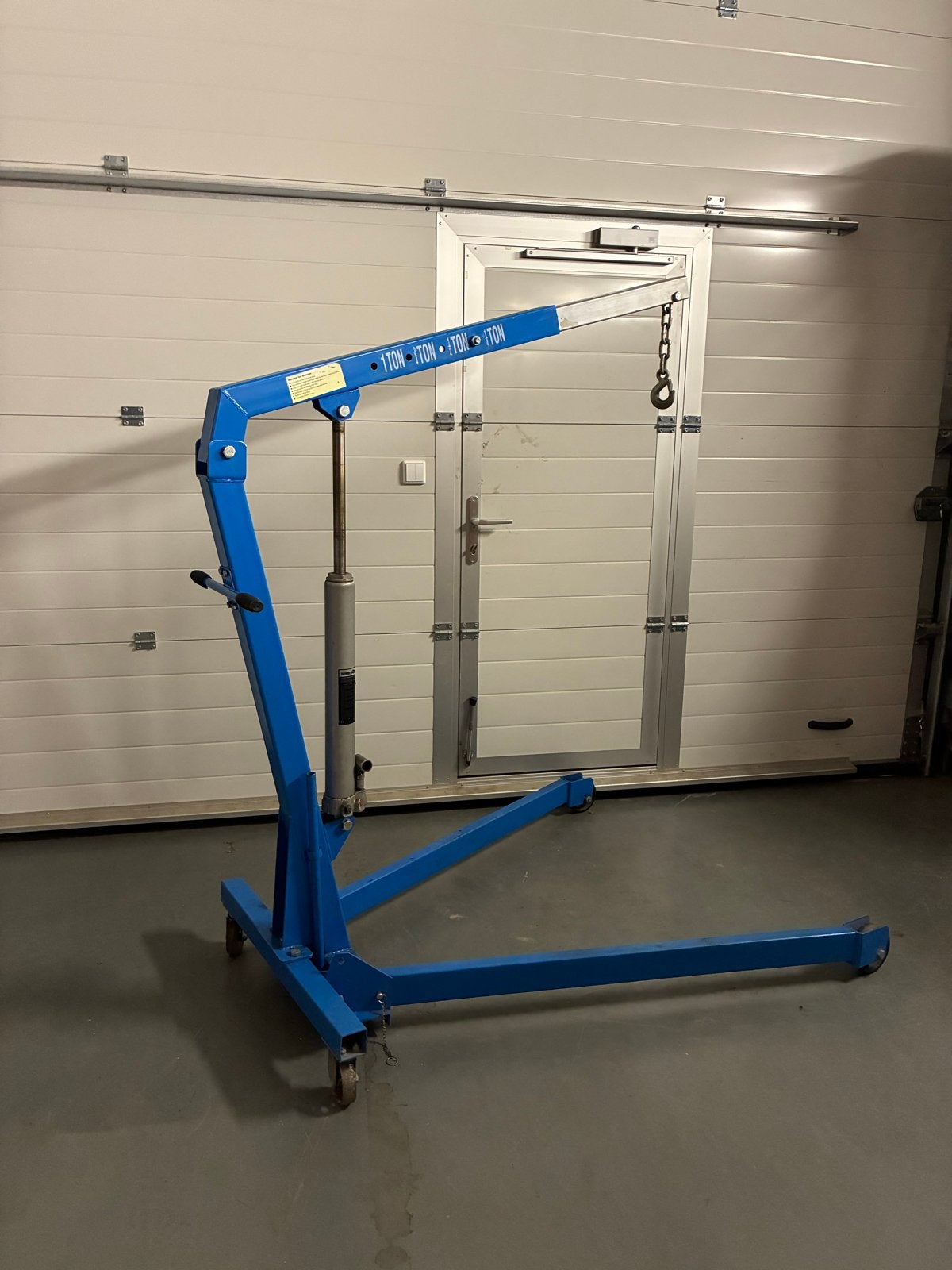 Vouwbare Werkplaatskraan 1 Ton - Mammut Motortakel, Ophalen