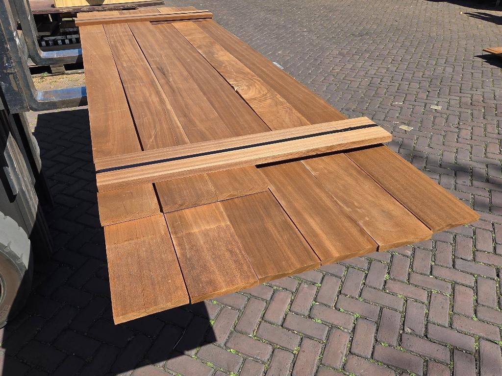 Hardhouten planken  geschaafd nr: HP182, Ophalen, Planken, Nieuw, Hardhout
