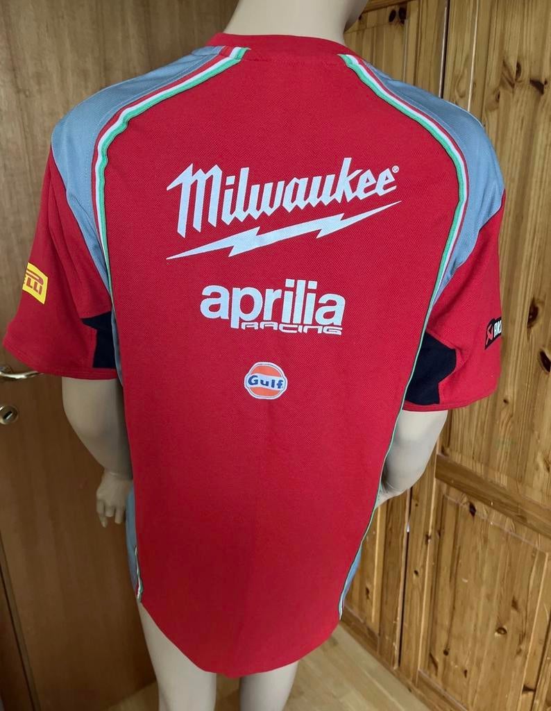 Milwaukee Aprilia Moto GP Polo Maat L nieuw, Ophalen of Verzenden, Nieuw zonder kaartje, Heren, Overige typen