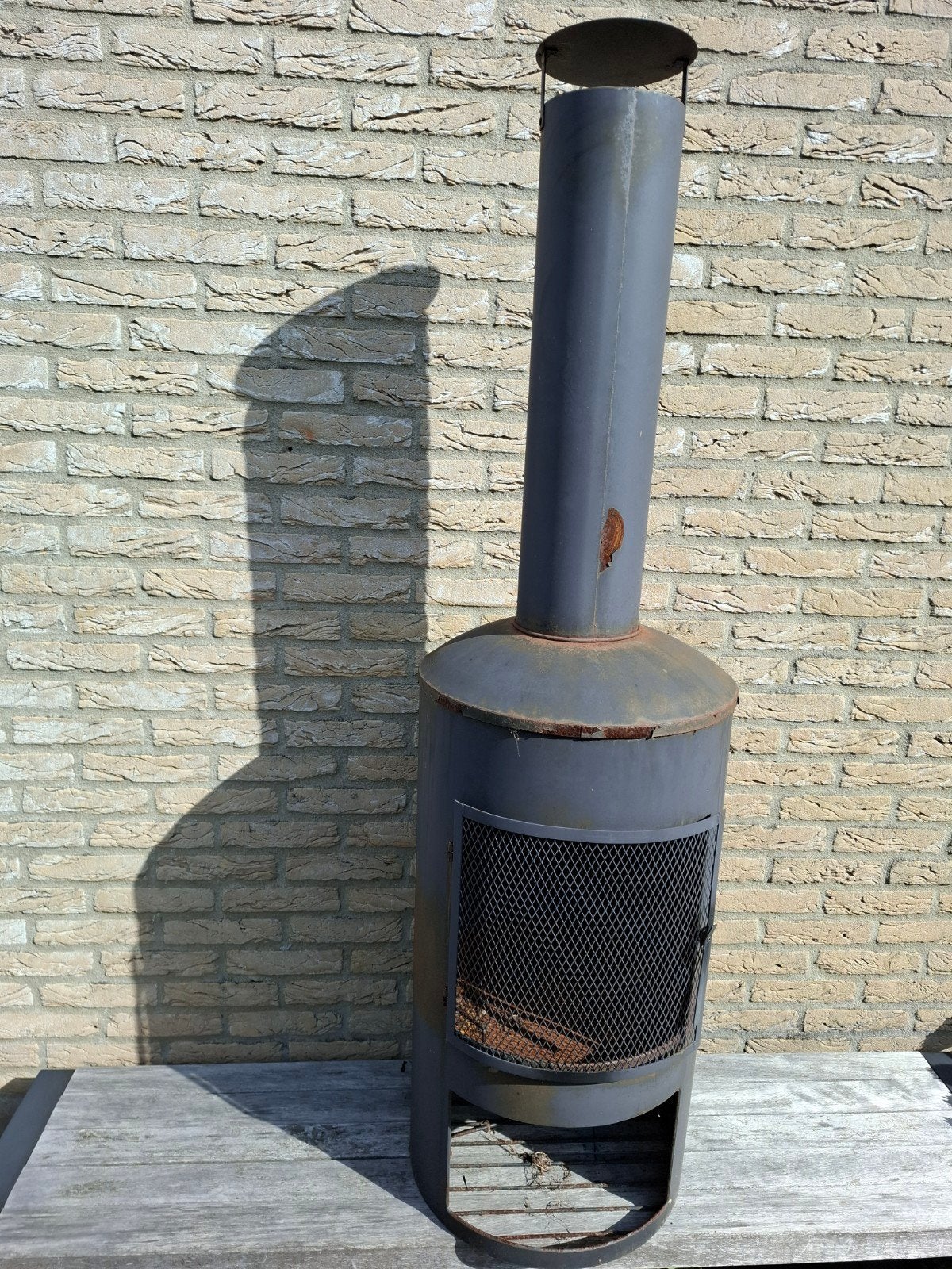 Gebruikte vuurton met schoorsteen, Ophalen, Gebruikt, Vuurton