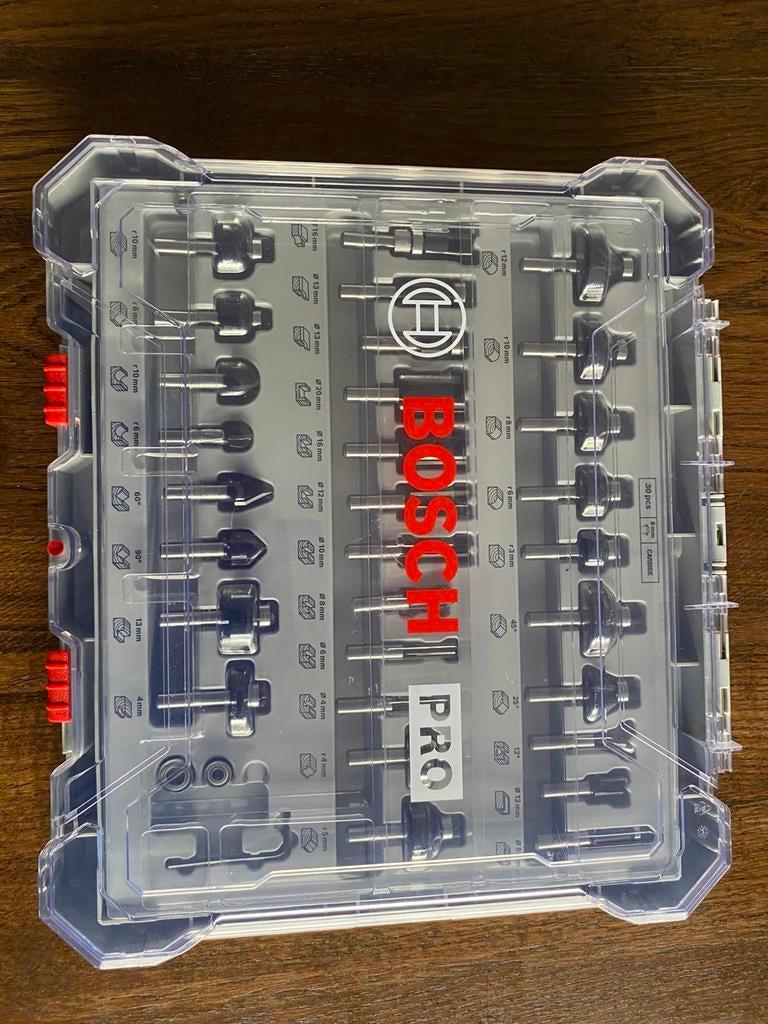 Bosch Pro Frezenset 30 stuks, Ophalen, Nieuw, Elektrisch, Overige soorten