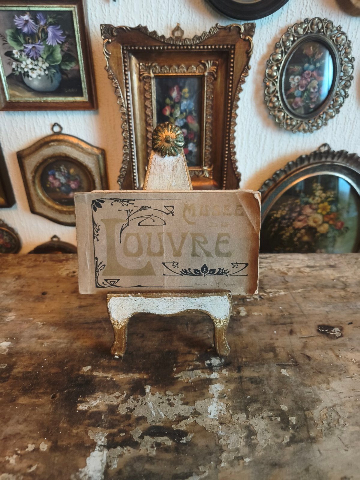 Oud ansichtkaarten souvenir boekjes Louvre, Ophalen of Verzenden, Voor 1920