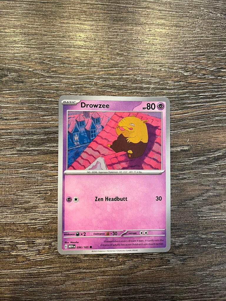 Drowzee MEW 096/165, Ophalen of Verzenden, Zo goed als nieuw