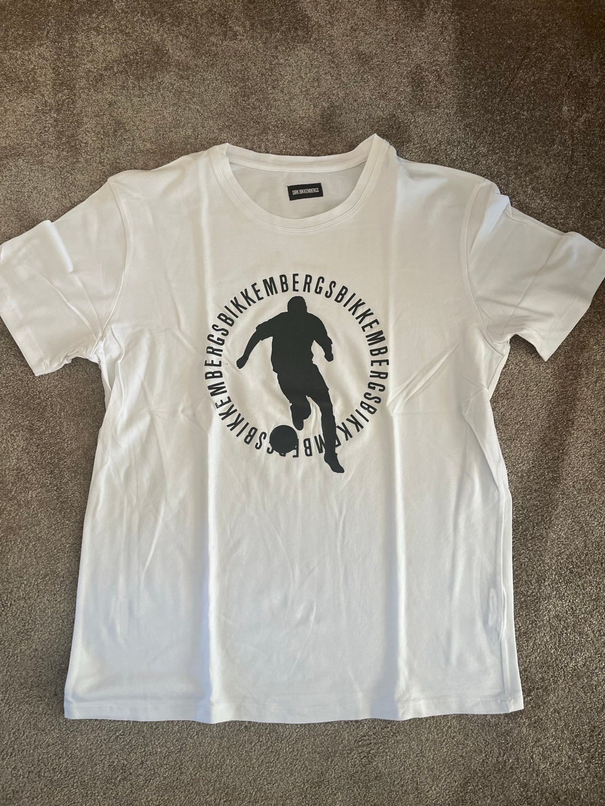 Nieuw Bikkembergs T-shirt wit met zwart logo - Maat XL, Kleding | Heren, Ophalen of Verzenden, Nieuw, Maat 56/58 (XL), Wit