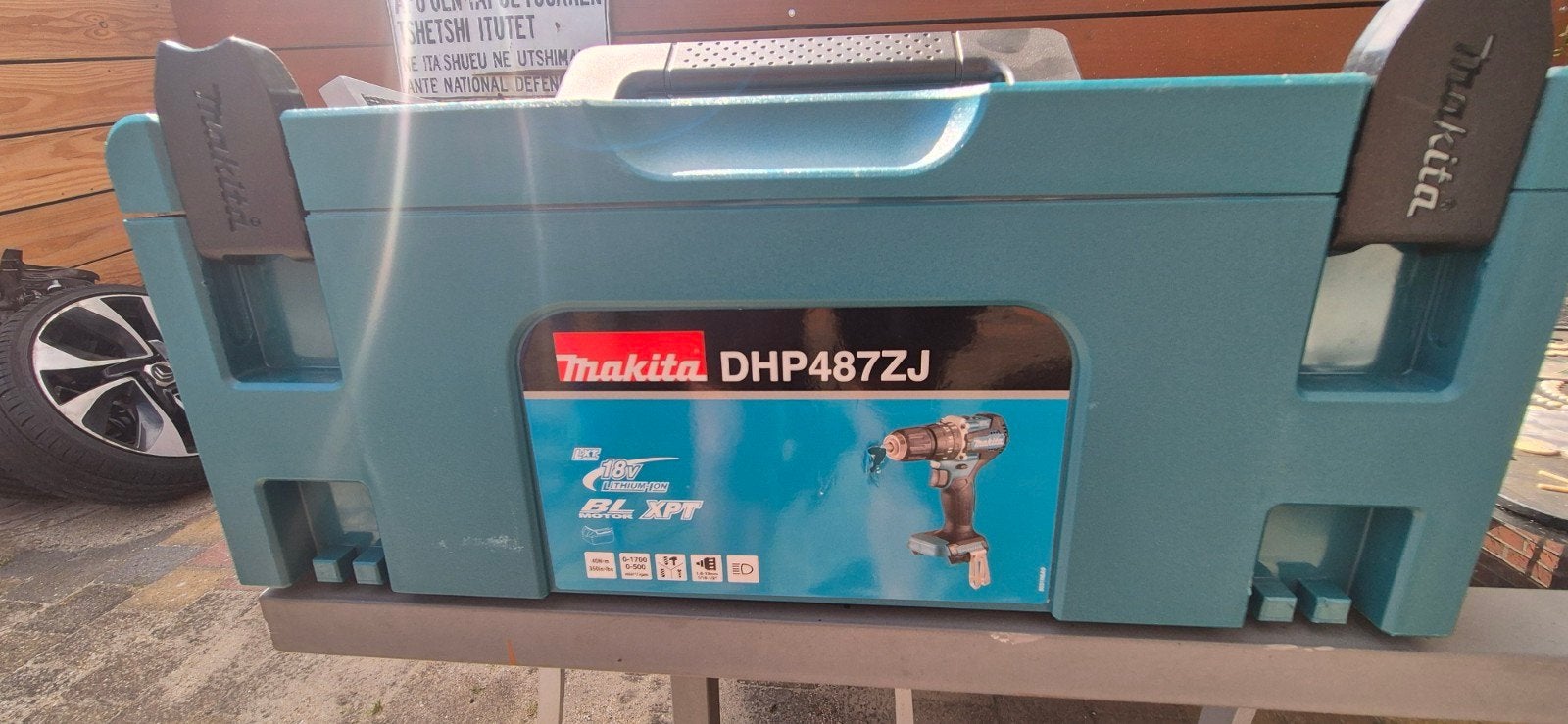 Makita DHP487ZJ  koffer met oplader, Ophalen of Verzenden, Nieuw, Minder dan 400 watt, Overige typen